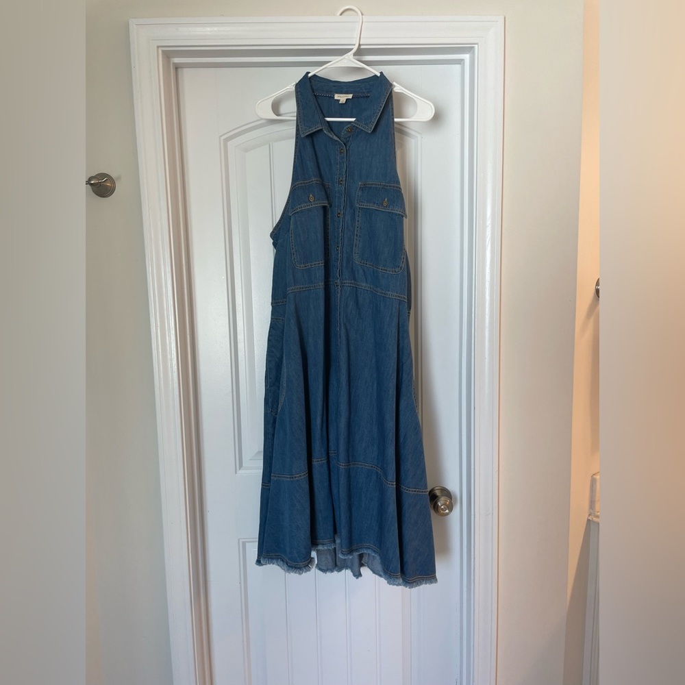 Pilcro Blue Denim Dress